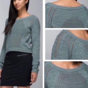 Lululemon Be Present Cable Knit Pullover